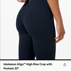 Lululemon Align Crop with Pocket